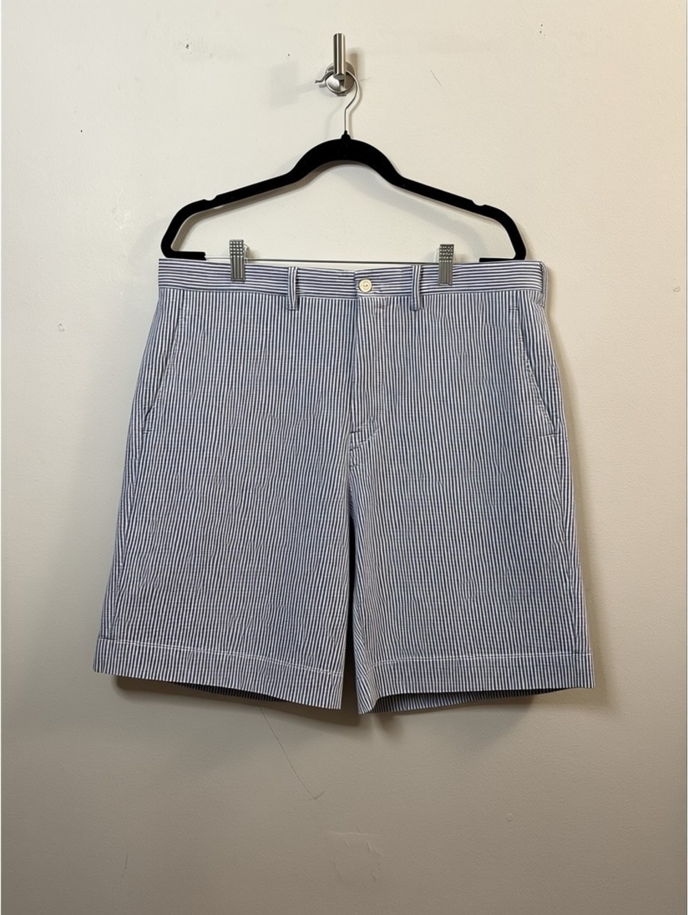 Polo Ralph Lauren Stretch Classic Fit Blue White Stripe Shorts Men’s Size 38